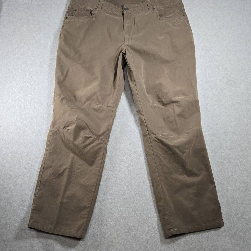 Killik Pants Mens 42x32 Polyester Outdoor Hiking Casual 5 Pocket Hunting Brown